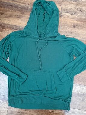 Kyte BABY Teal Green Ribbed Hoodie Sweatshirt